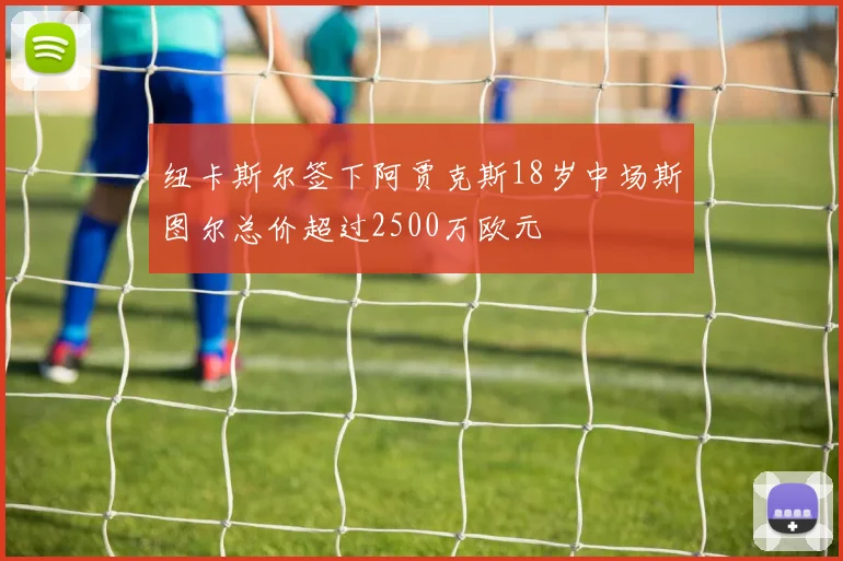纽卡斯尔签下阿贾克斯18岁中场斯图尔总价超过2500万欧元